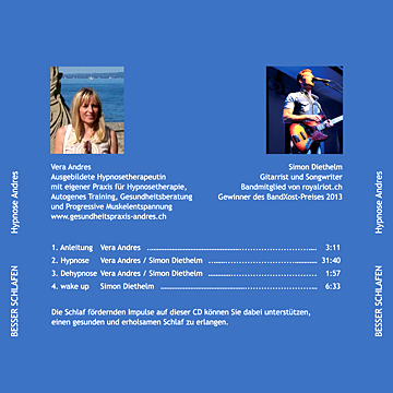 hypnose cd rueckseite vera andres besser schlafen